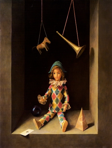 岩田栄吉 《アルルカン》 1976年 油彩/キャンバス 116.0×89.0cm 横浜本牧絵画館